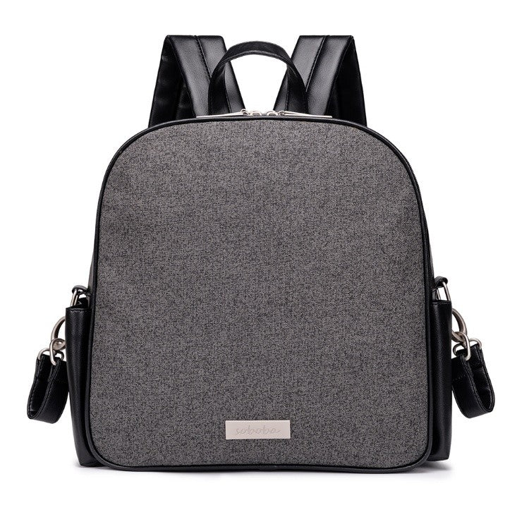 MIST Vegan Leather Diaper Bag Backpack - Blue