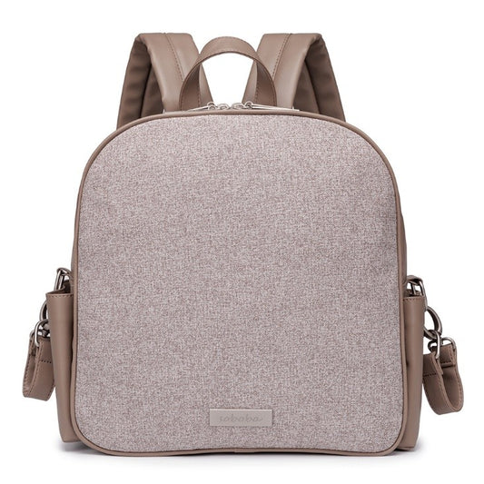MIST Vegan Leather Diaper Bag Backpack - Chocolate