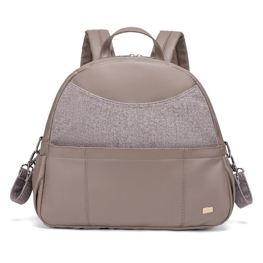 SERENE Vegan Leather Diaper Bag Backpack - Chocolate