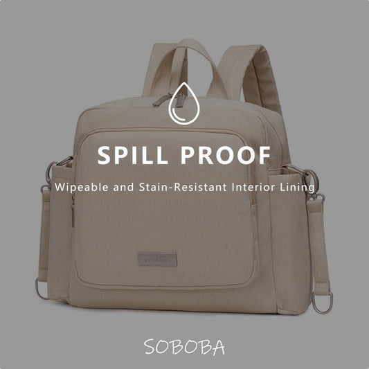 ECHO Polyester/nylon Diaper Bag in Denim Texture Print - Khaki