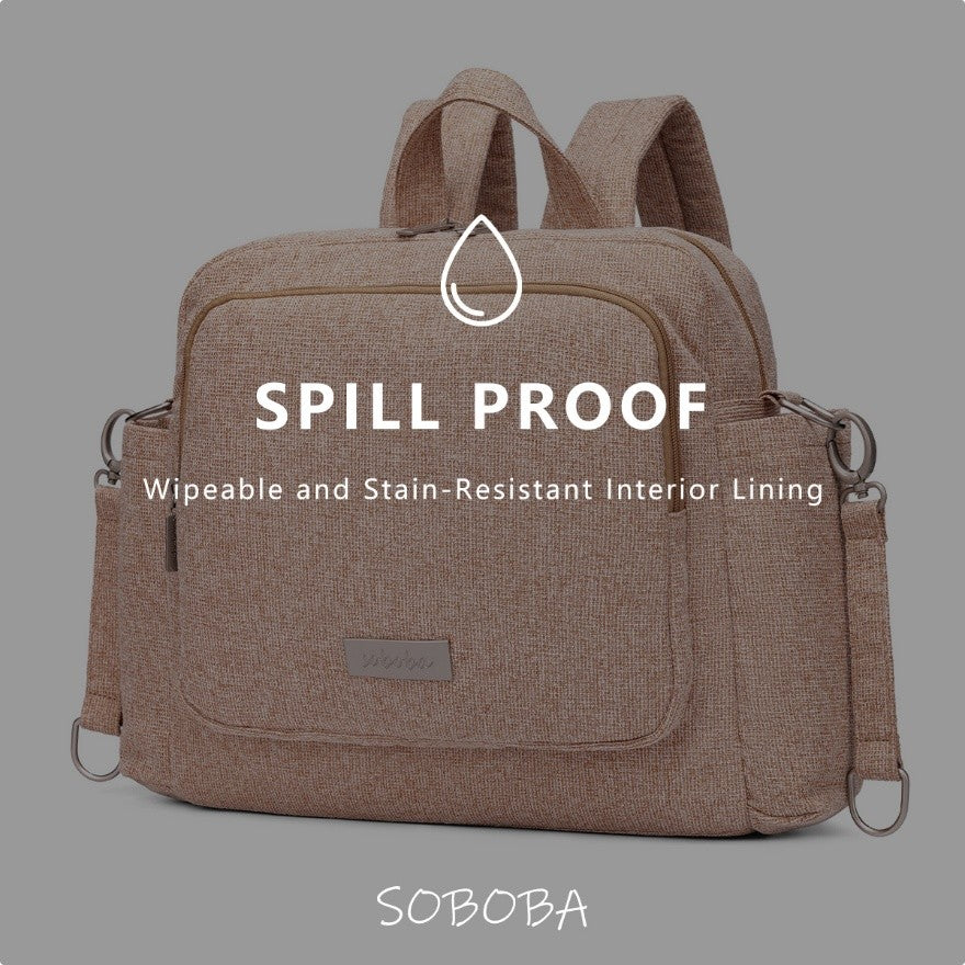 ECHO Polyester/nylon Diaper Bag - Sandybrown