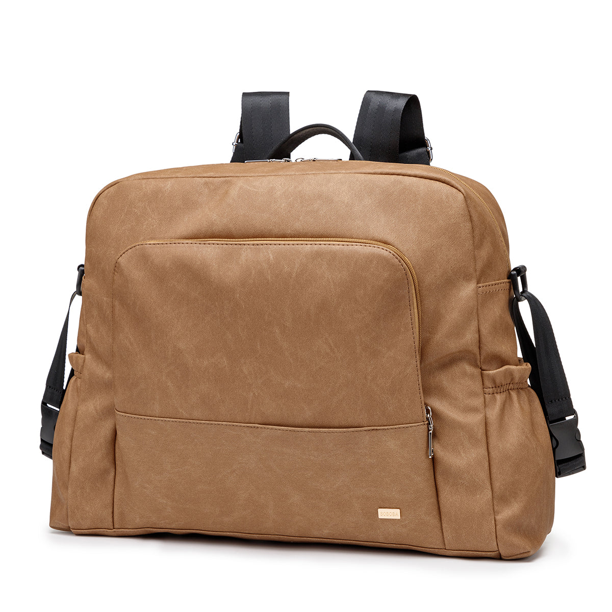 URBAN Vegan Leather Diaper Bag Backpack - Brown