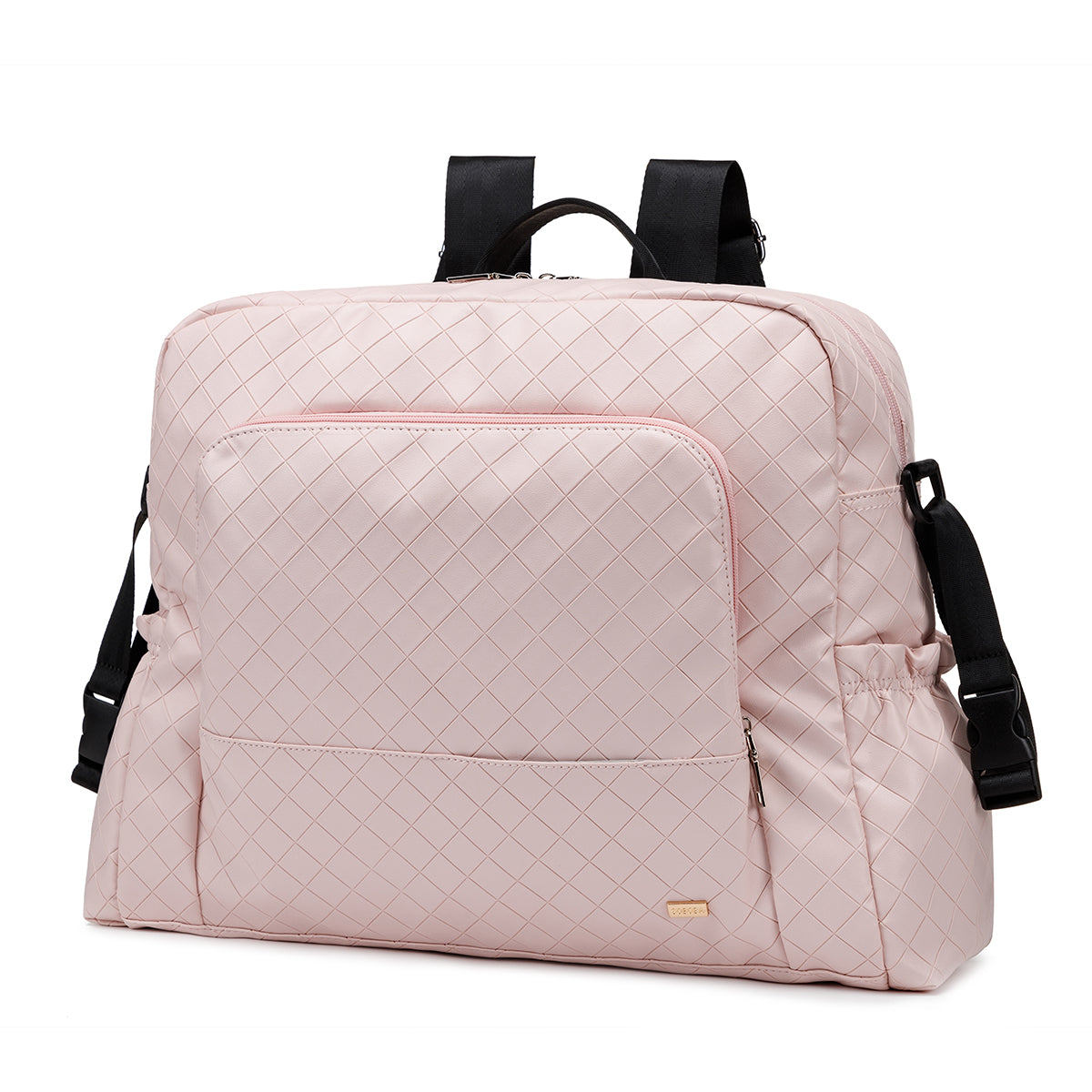 URBAN Vegan Leather Diaper Bag Backpack - Brown