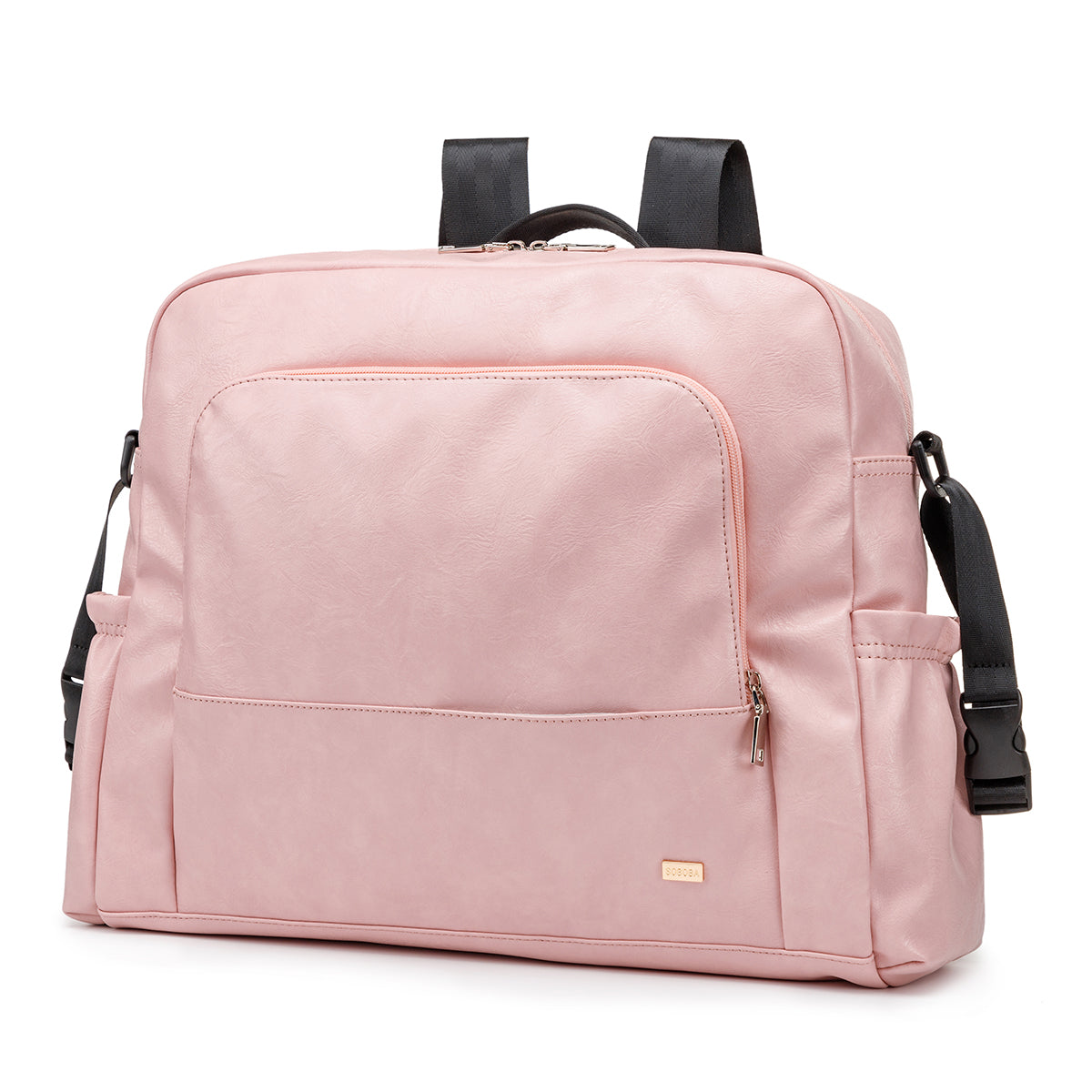 URBAN Vegan Leather Diaper Bag Backpack - Brown