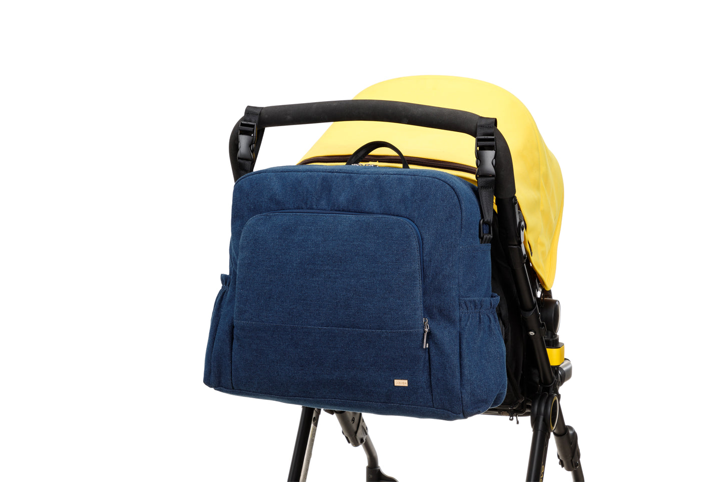 URBAN Polyester/nylon Diaper Bag Backpack in Denim Texture Print