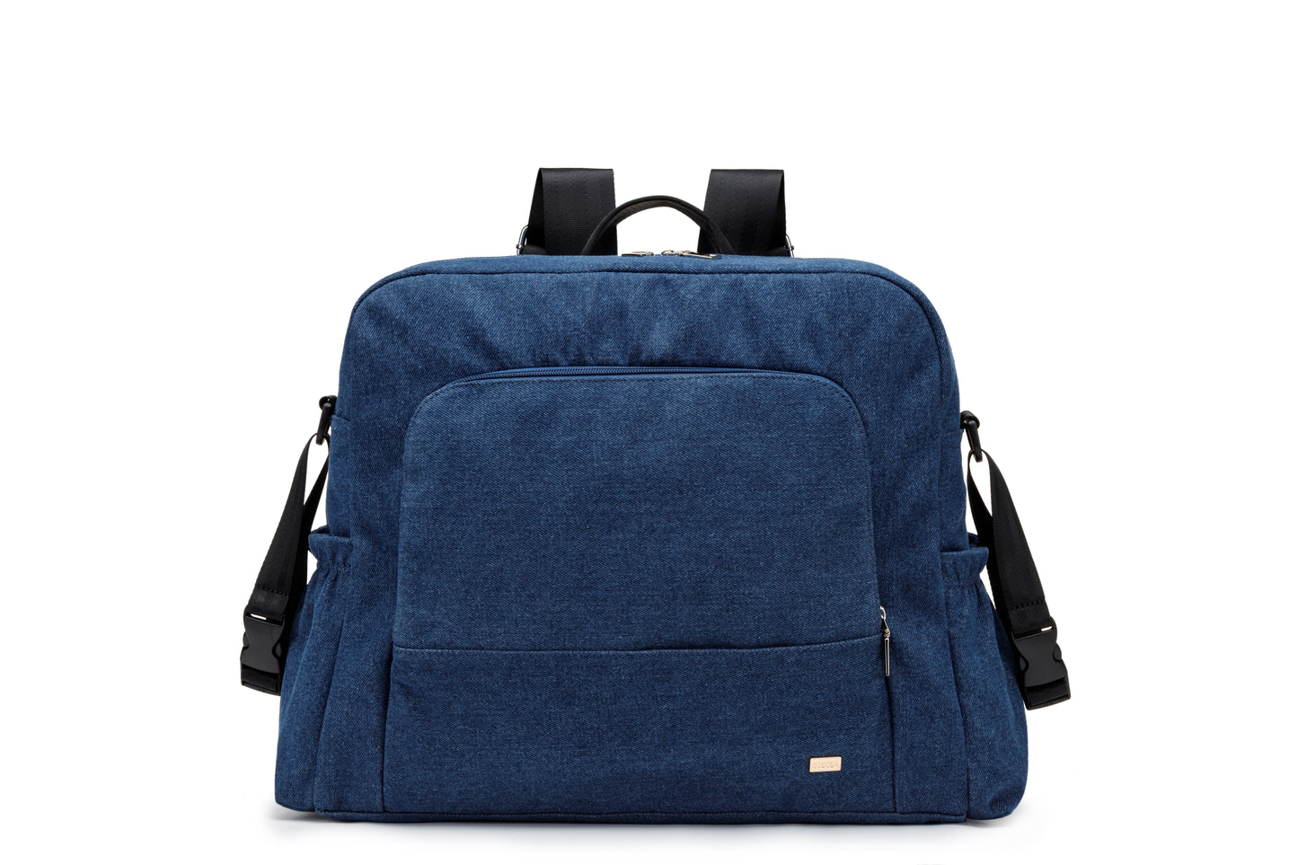 URBAN Polyester/nylon Diaper Bag Backpack in Denim Texture Print