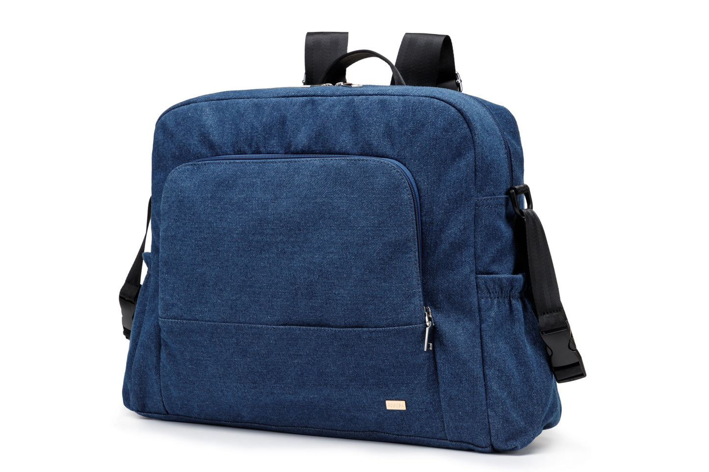 URBAN Polyester/nylon Diaper Bag Backpack in Denim Texture Print