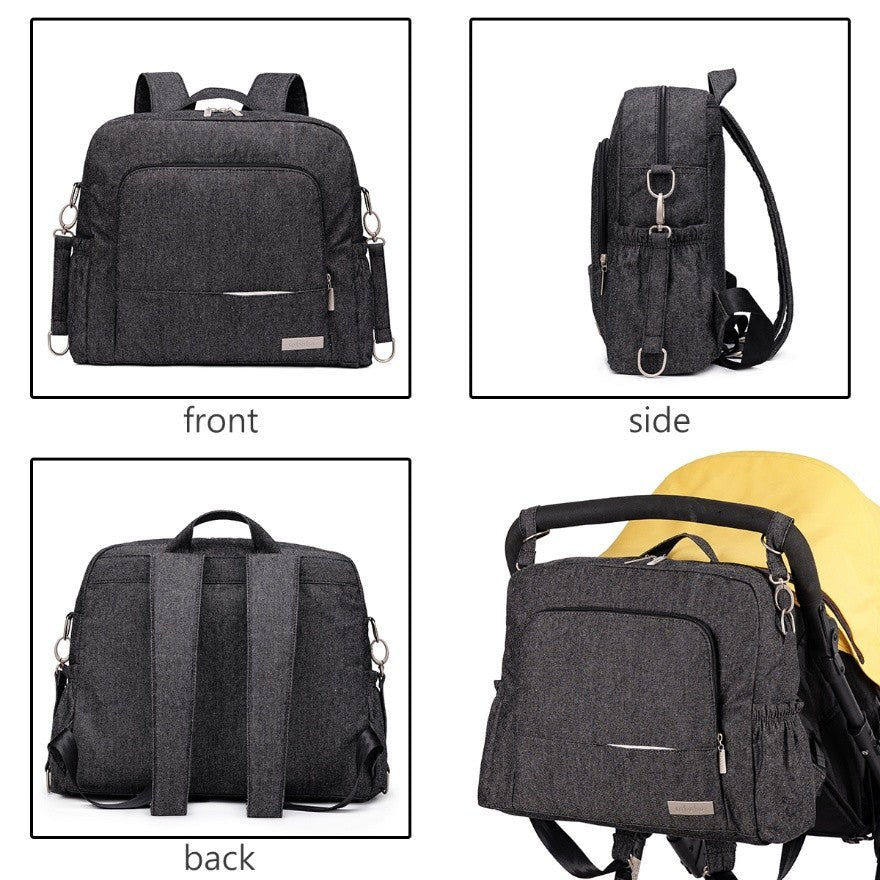 URBAN Polyester/nylon Diaper Bag Backpack - Black