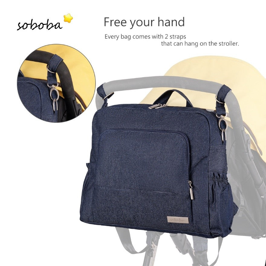 URBAN Polyester/nylon Diaper Bag Backpack - Darkblue